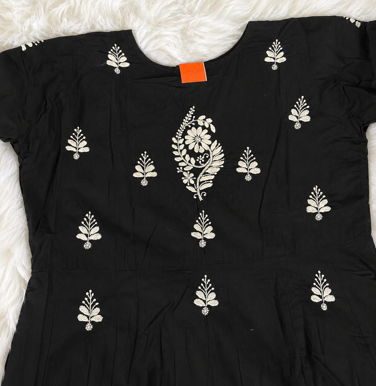 Midnight Noir Chikankari Kurti