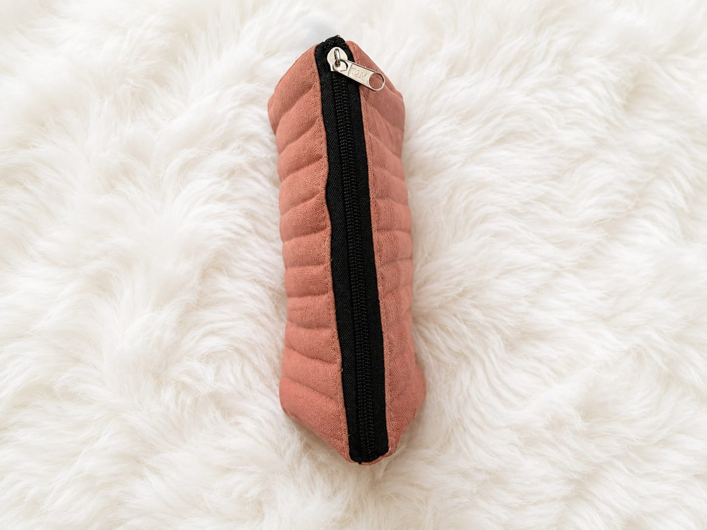 Blush Pink Quilted Utility Pouch