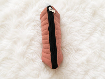 Blush Pink Quilted Utility Pouch