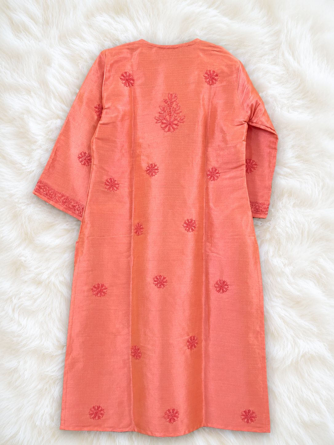 Pink Silk Kurti