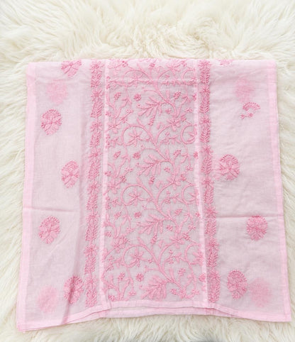 Blush Pink Floral Chikankari Kurti